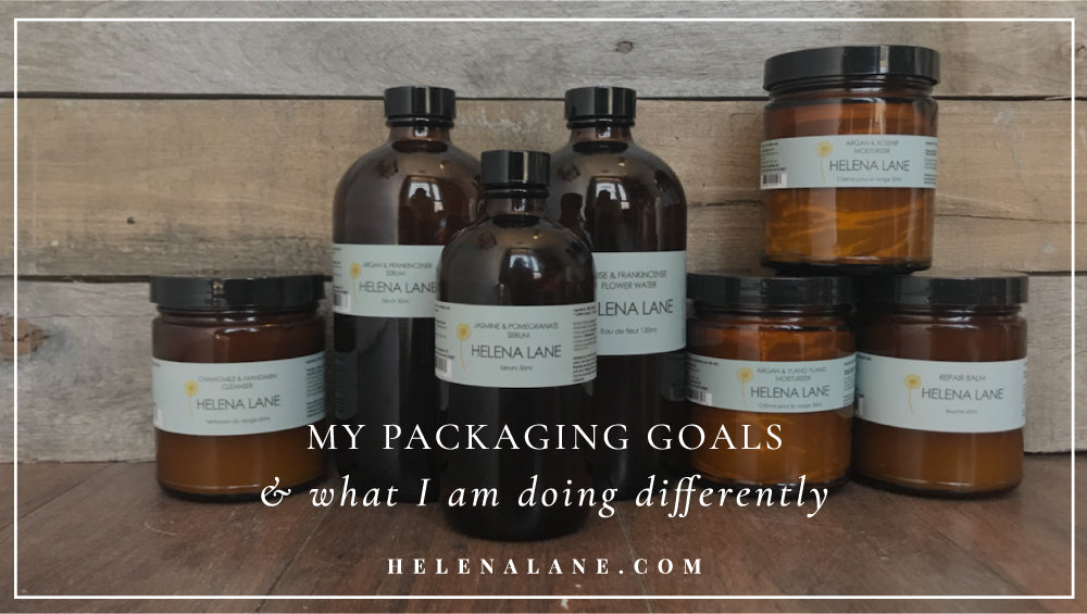 My Packaging Goals (& what I am doing differently)